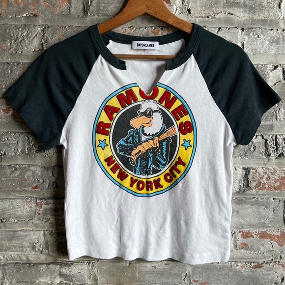 Daydreamer Black and White Ramones Graphic Tee - Picture 4 of 11